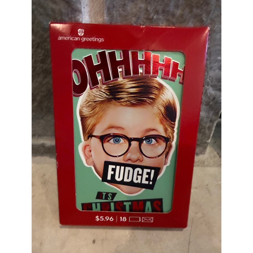 American Greetings A Christmas Story Ralphie Oh Fudge Christmas Cards 18 Count
